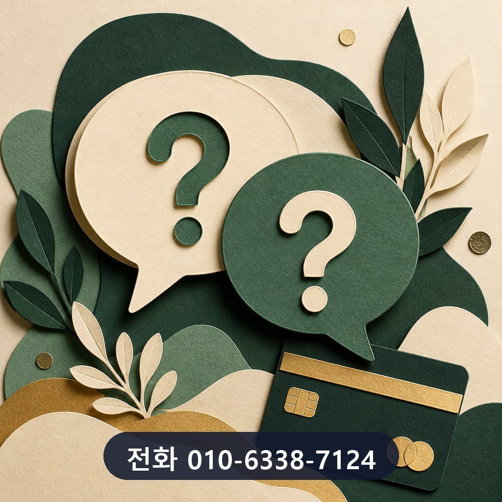 카드깡 업체 수수료 자주 묻는 질문 이미지
